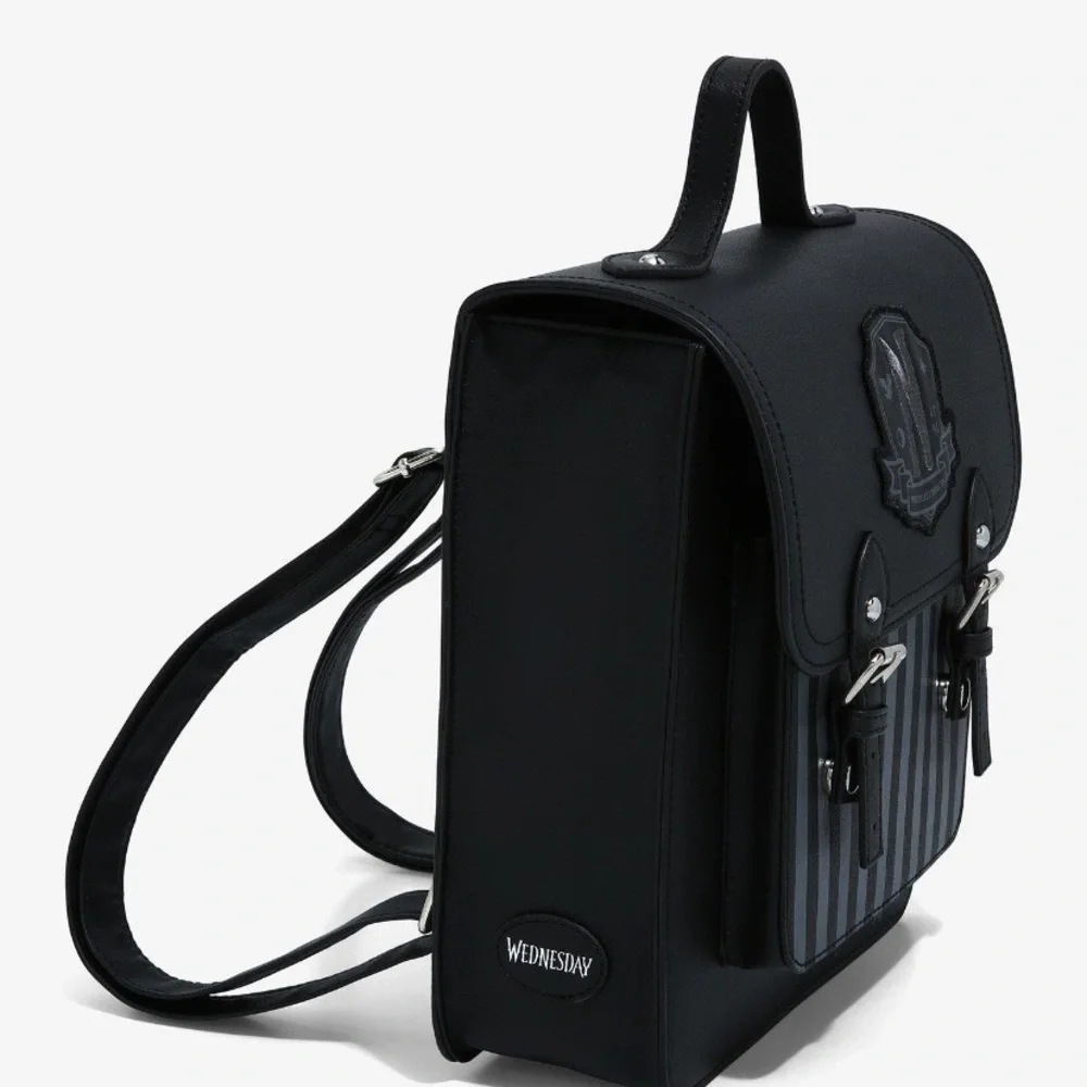 Wednesday Nevermore Academy Mini Backpack Hot Topic Addams Family Halloween‎